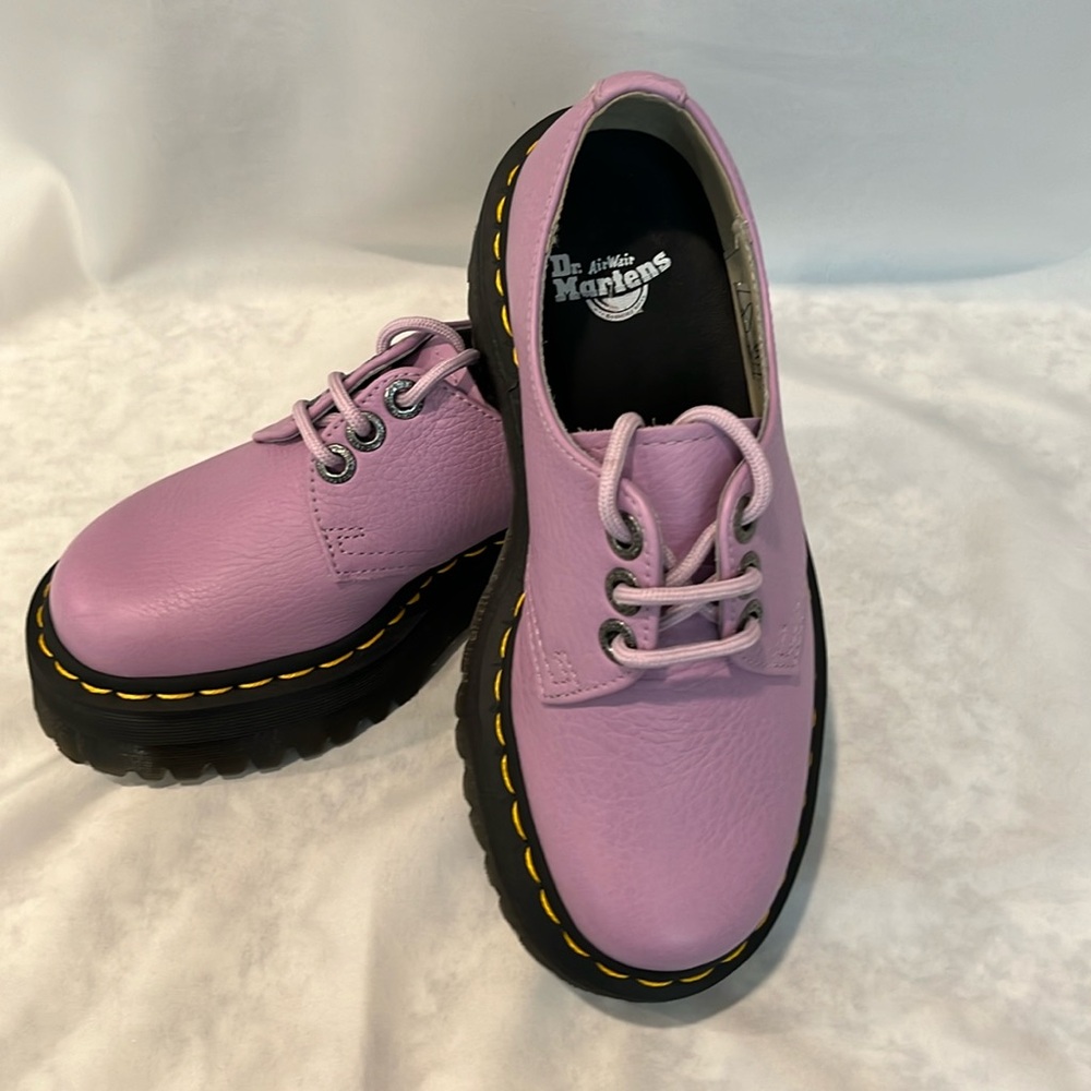 NWOT Dr. Marten's 1461 II Pisa Lilac Leather Platform Shoes Size 5 US Size 36 EU
